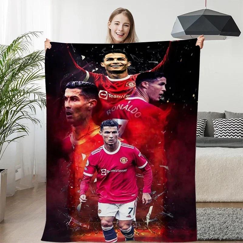 Fleece Blanket Sofa Winter Warm C-Cristiano Ronaldo Knee Bed Camping Flannel Fluffy Soft Blankets King Size Microfiber Bedding