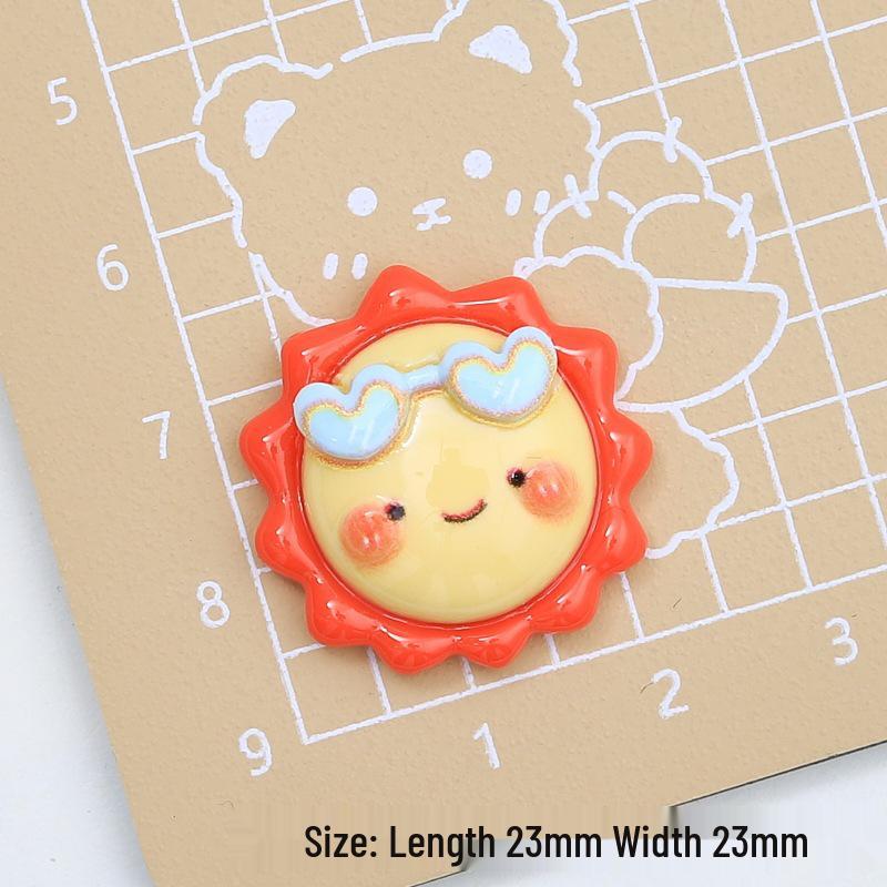 Creative Resin Cloud Rainbow Shoe Buckle & Hair Clip DIY Accessories