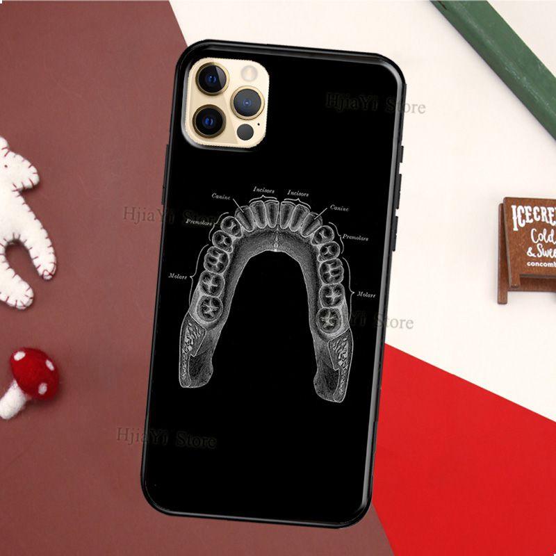 The Dentist Tooth Phone Case For iPhone 13 12 11 14 Pro Max Mini XS X XR 6S 7 8 Plus SE 2020 Soft Cover Case