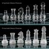 Elegante Set da Scacchi in Vetro da 10" - Gioco da Tavolo di Qualità Premium per Tutte le Età per Appassionati di Scacchi e Decorazione per la Casa