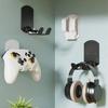 Wall Mounted Foldable Headphone Stand Space Saving Hole-Free Installation Gaming Headset Bracket Silicone Non-Slip Pad Universal