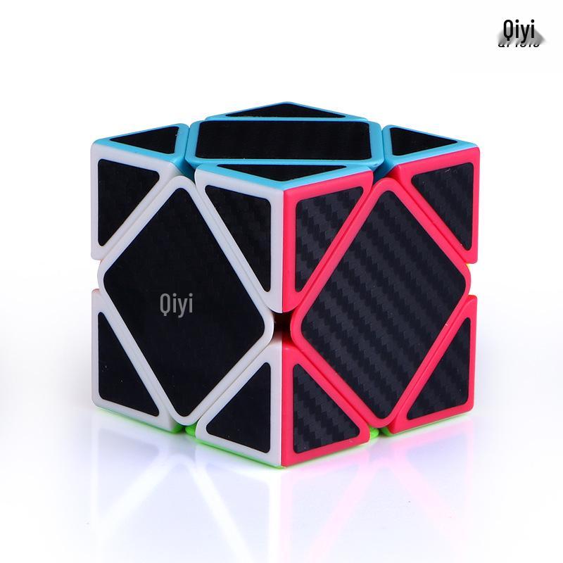 Qiyi Carbon Fiber Magic Cube Set 2x2 to 5x5 & Maple Leaf Pyramid Puzzle