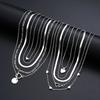 10Pcs/Set Women's Simple Stackable Pendant Necklaces Set Fashion Love Heart Multilayer Necklaces Female Party Jewelry Gifts 2026