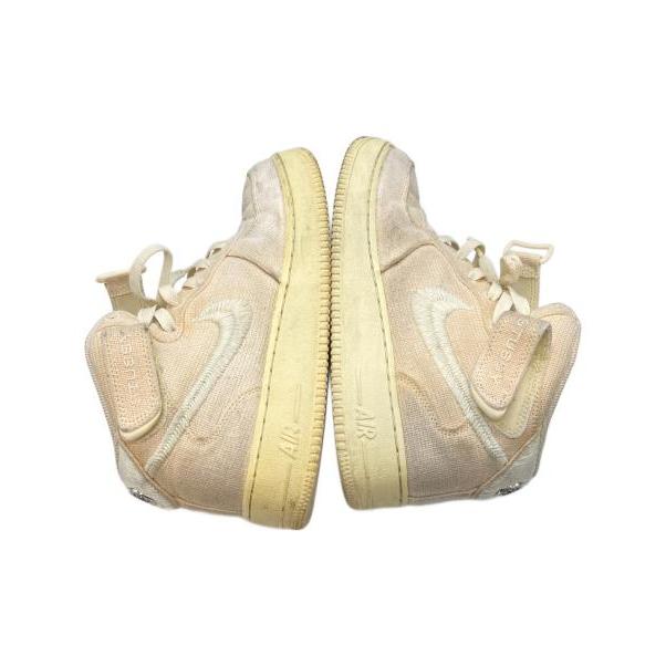 Used Air Force 1 Mid Fossil Stone