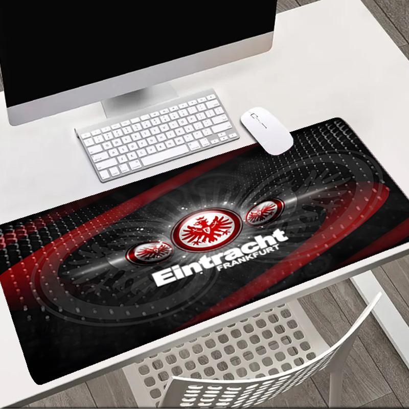 Flaming Heart Frankfurt Emblem Mouse pad Office Desk Mat, Gaming Mouse Pad Mousepad, keyboard pad,Heavy-Duty Non-Slip Rubber Backing, Gift