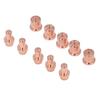 10 Pcs Set Plasma Cutter Electrode Nozzle Kit Tips and Electrodes Replacement for Trafimet CB50