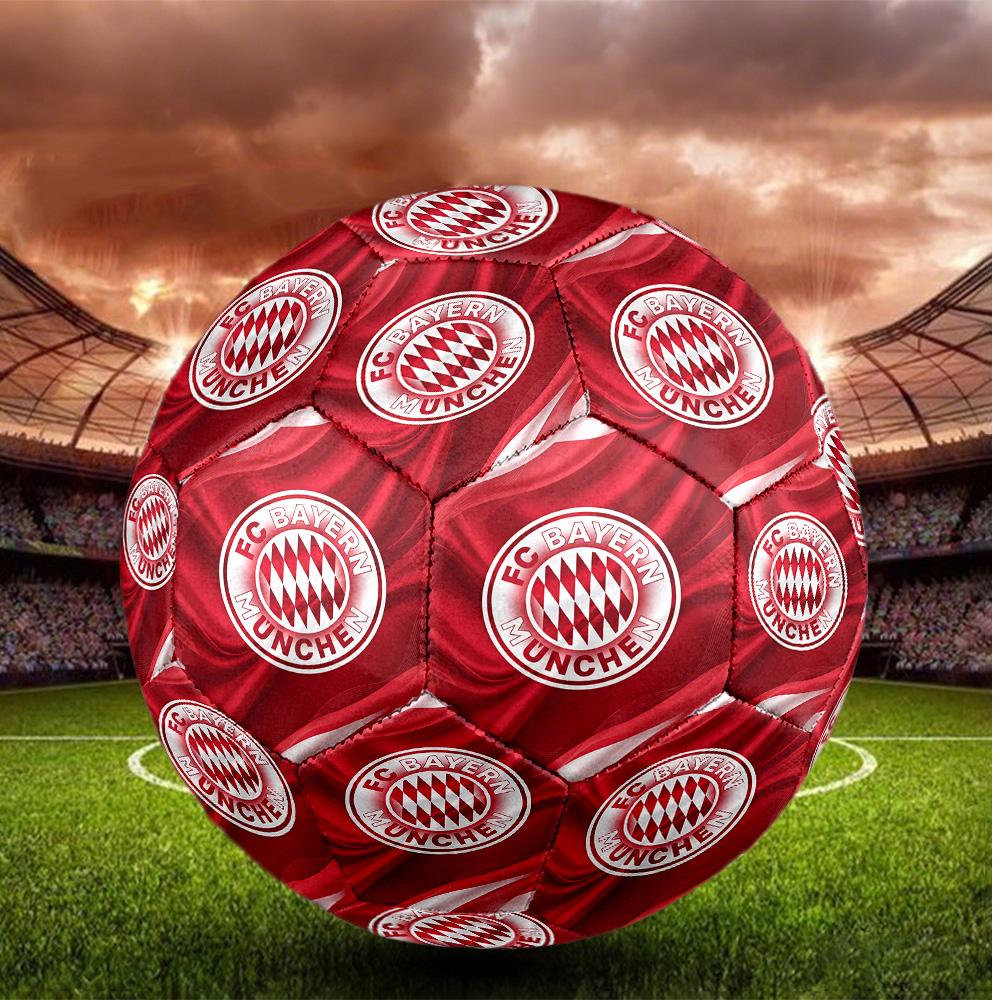 Bayern Munich Taille 5 Ballon de Football Haute Élasticité Ballon de Soccer Pour Compétition Extérieure Entraînement Quotidien Jeu