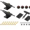 5" Skateboard Achsen Schwarz, Räder mit Lagern 52mm, Werkzeug, Riser