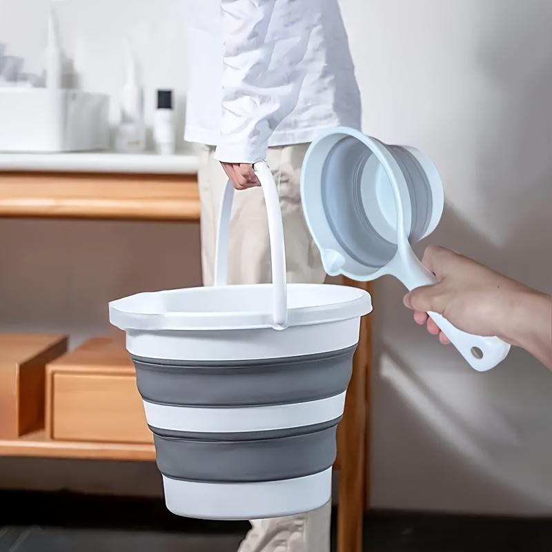 Seau Pliable Portable, Seau de Lavage Pliable pour Voiture, Camping en Plein Air, Pêche, Voyage, Rangement Facile, Articles de Nettoyage, Usage Domestique et Commercial