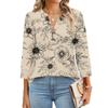 Camisas de Manga 3/4 Heley para Mujer Moda Verano Blusas Ropa para Vacaciones en la Playa