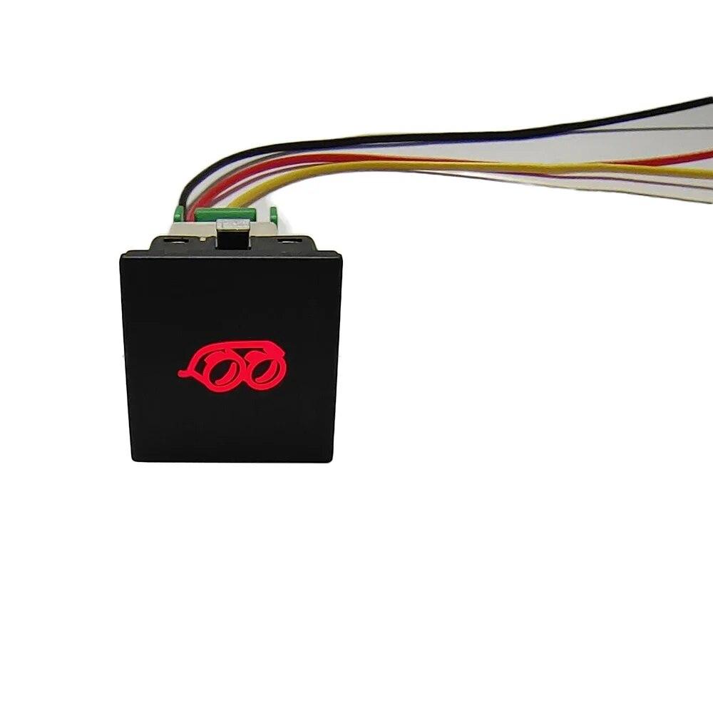 Car LED DRL Light Packing Radar Power On Off Camera Mirror heating Exhaust Switch Button For VW Golf 6 Jetta 5 MK5 EOS Scirocco