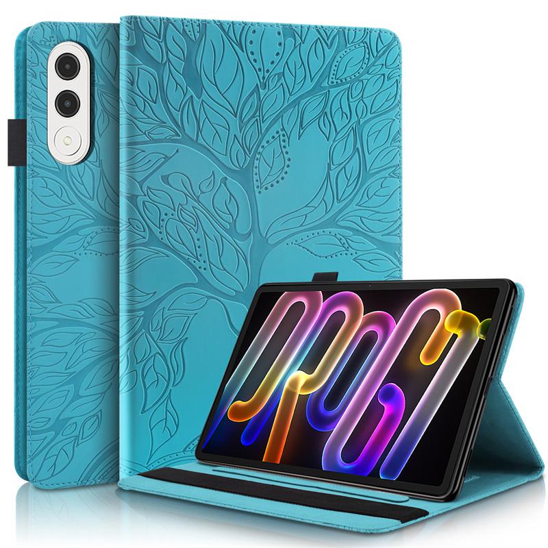 Tablet Case For Lenovo Xiaoxin Pad Pro GT Tb710fu Case Emboss Tree Flip Wallet Stand Case For Xiaoxin Pad Pro GT 11.1 Inch Cover