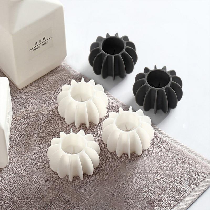 2 Stück Wiederverwendbare Silikon-Wäschebälle Kleidung Anti- Waschball Haarreinigungswerkzeug Tierhaarentferner Waschmaschine Haarfänger