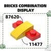 310Pcs/lot 11477 Slope Curved 2x1x2/3 Block Moc Colour Accessories Works With featuring Brick DO IT YOURSELF Children's Toy Assembly Parts