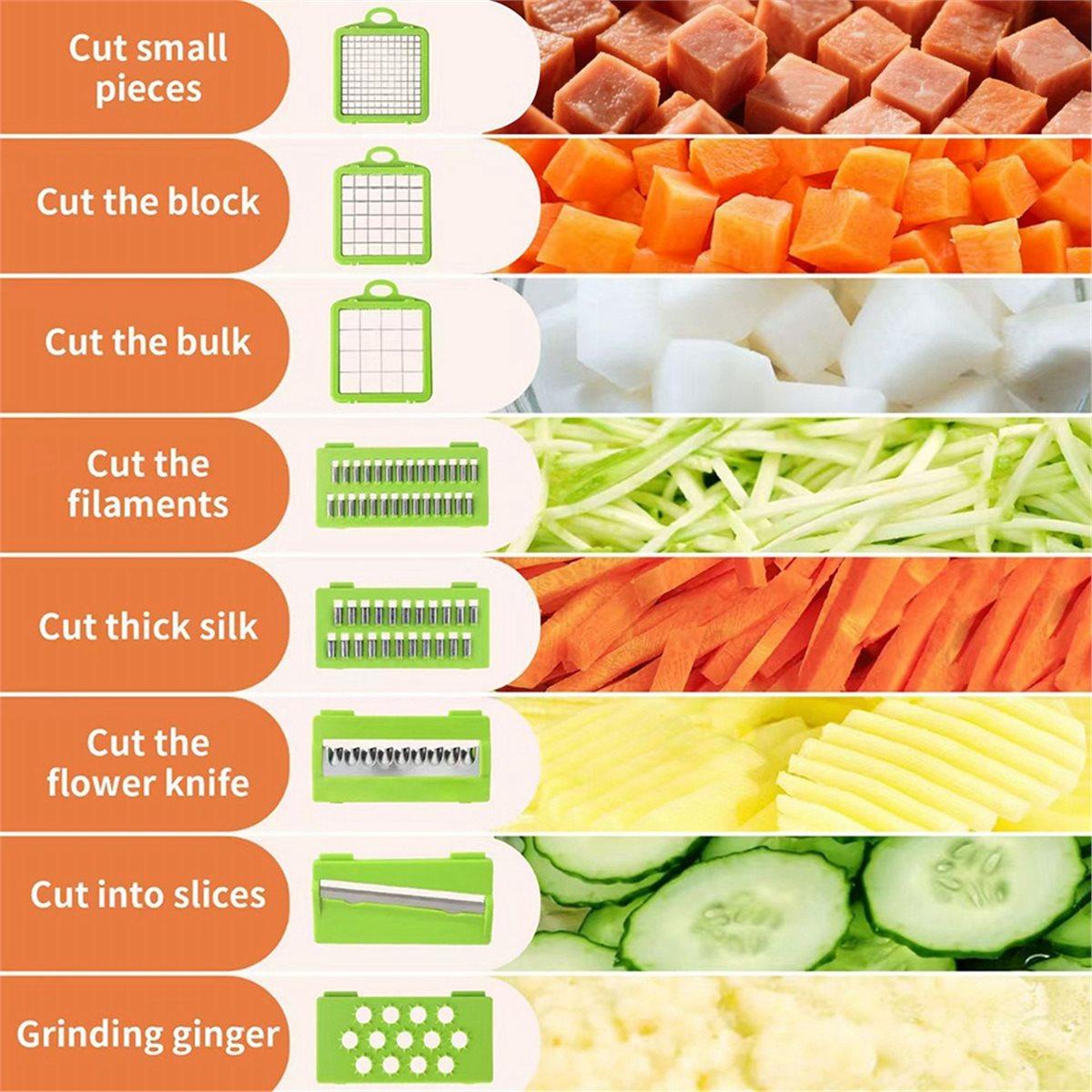 Vegetable Cutting Artifact Multifunctional Grater Potato Slicer Shredder Onion Dicer Vegetable Cutter China Mainland