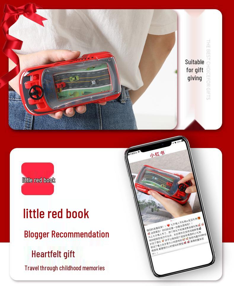 Kids' Racing Adventure Handheld Electric Game Console - Simulated Driving Toy for Boys and Girls