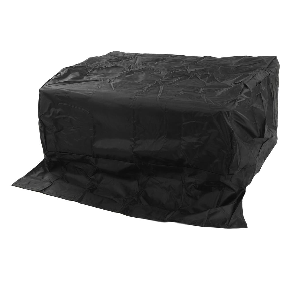 BBQ Grill Cover Waterproof Oxford Cloth Outdoor Rainproof Dustproof Sunproof Built in Grill Top Cover Grill Cover Black