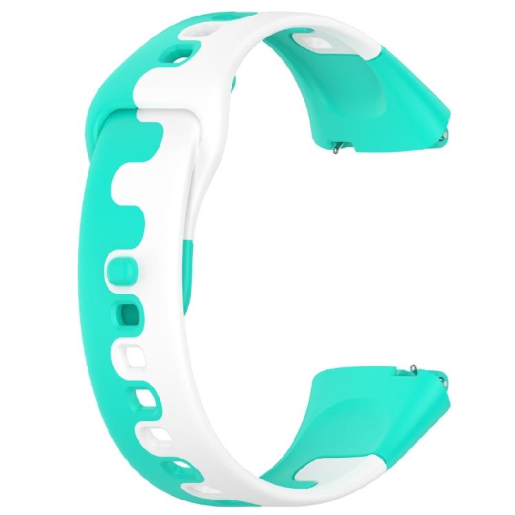 Smartwatch Silicone Bracelets DualColor Strap Sweatproof Adjustable Wristband