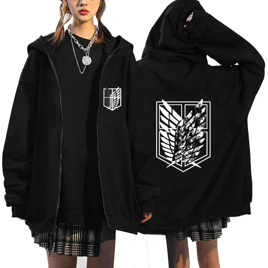 Anime Attack On Titan Hoodie Zip Up Hoodies Sweatshirts Levi Ackerman Shingeki No Kyojin Hoodie Men Sportswear Cosplay