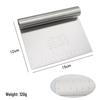 Stainless Steel Dough Scraper & Cutter with Scale, 2-Pack