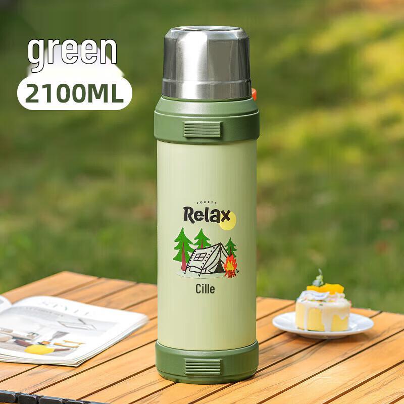 Cille Large Capacity 304 Stainless Steel Thermos