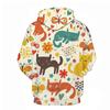 Autumn Animal Cat Pattern 3D Printed Hoodies Fashionable Casual Sports Long Sleeved Men's Hooded Sweatshirts