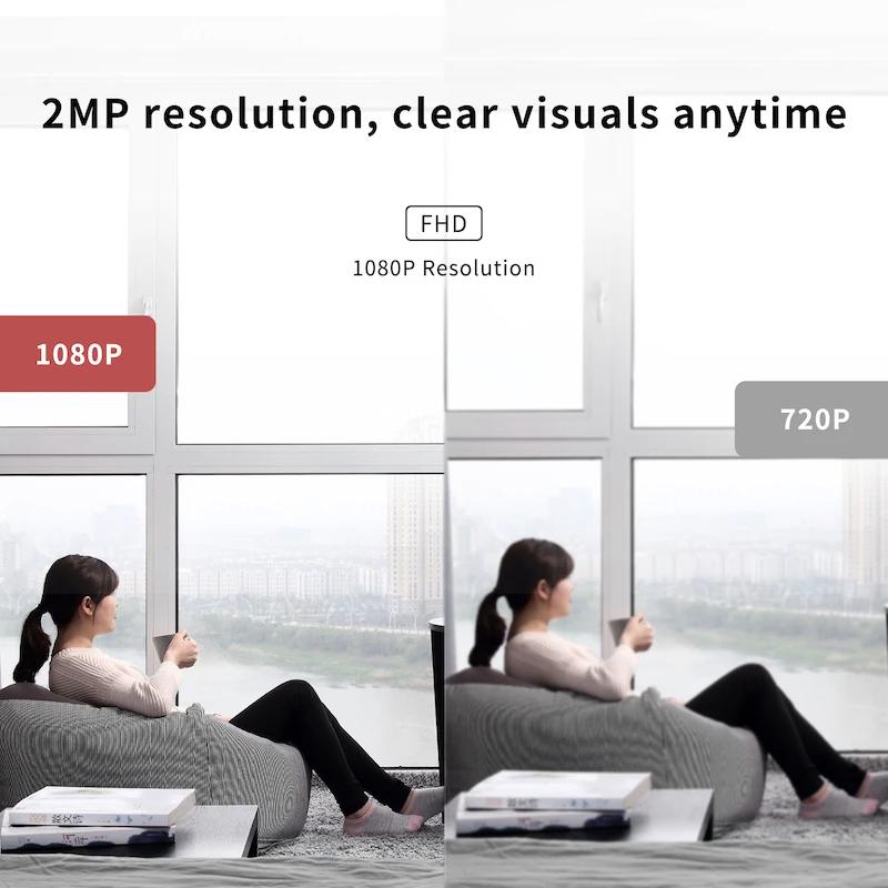Ease Life 1080P HD Indoor Security Camera with Phone App Motion Detection 2-Way Talk Baby Camera for Home Pet Monitoring 2.4GHz