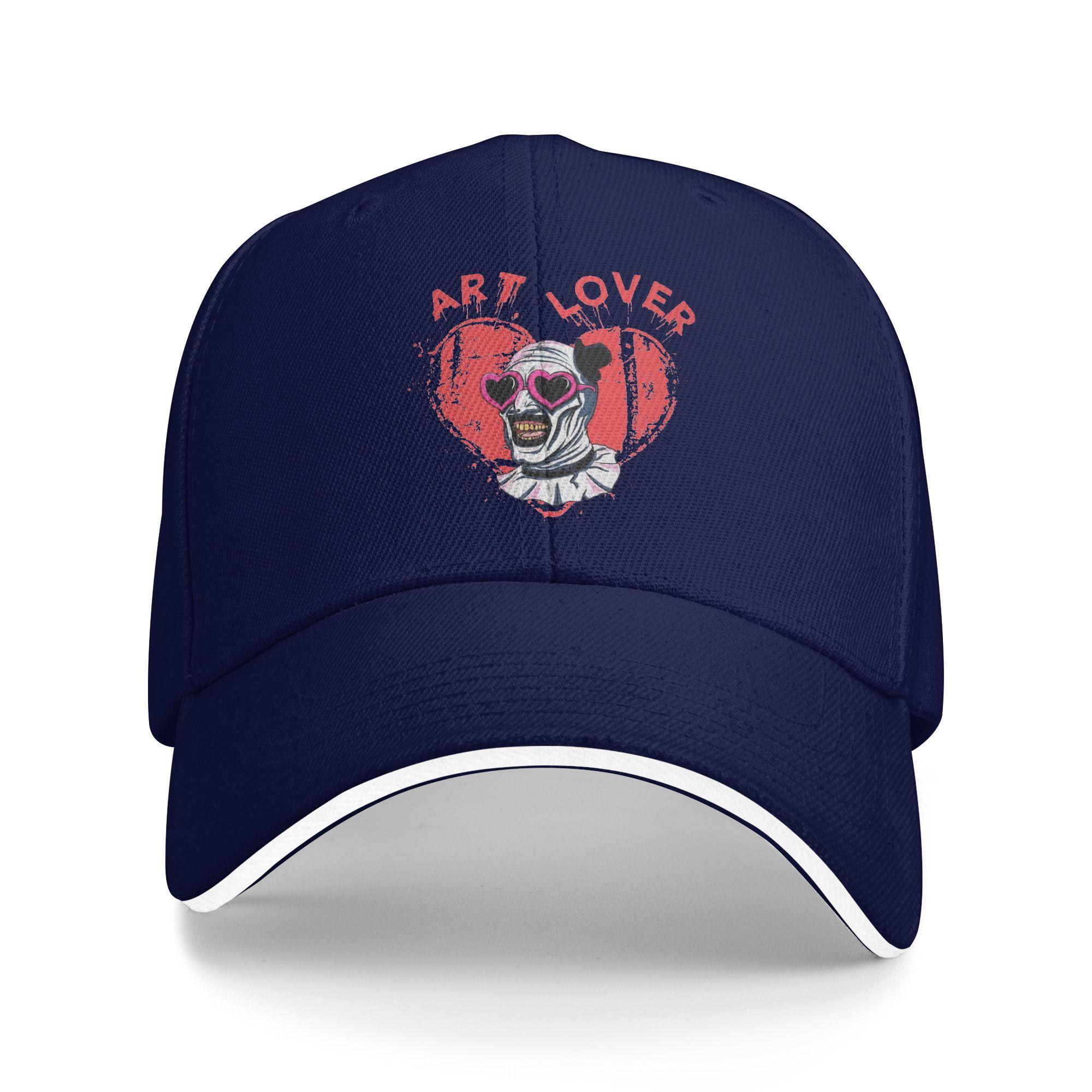

Women Unisex Terrifier Art The Clown Lover Outdoor Hat Sun Cap New Baseball Cap Sunscreen Sunshade One Size