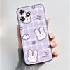 For ZTE V50 Design 4G V 50 Smart Case Cute Rabbit Black Soft Silicone Cover For ZTE Blade A73 4G Axon 50 Lite Phone Case Fundas