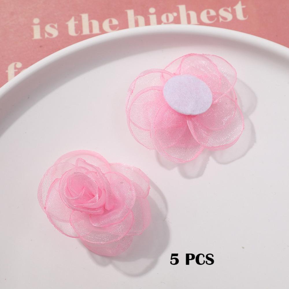 5 peças Material de Brinco de Malha Tecida Acessórios de Vestuário Feitos à Mão Novo Acessório de Presilha de Cabelo