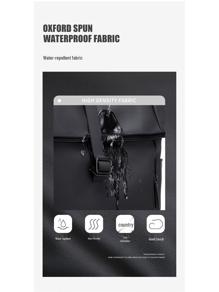 Men's Water-Resistant Large Capacity Laptop Backpack for Work and School