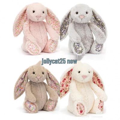 Jellycat UK Floral Bonny Bunny Plush Toy - Star Rabbit Doll, Perfect Easter Children's Gift