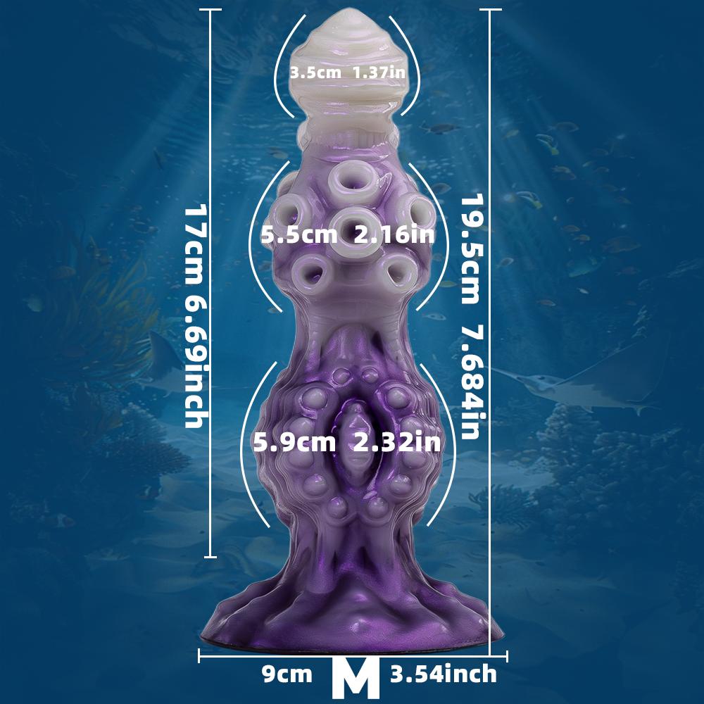 Anal Plug Monster Dildo Simulated Penis Vaginal Dick Massager Stimulating G-Spot Suitable For Couple Training Sex Toys