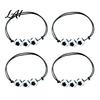 Youth Athlete Jewelry 4 Pcs Sports Balls Braided Rope Bracelets Adjustable String Bracelet Simple Daily Wear Bracelet Handmade Woven Cord Team Gifts