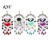 Window Hanging Decoration Halloween Ghost Wind Chime Decoration, Vintage Sun Catcher with Faux Crystal Party Supplies Drops Tassels, Acrylic Ornament