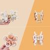 Women Hair Claw Double-Sided 3D Flower Design Strong Grip Hair Clip Anti-slip Design Back Head Hair Clip Hair Accessory