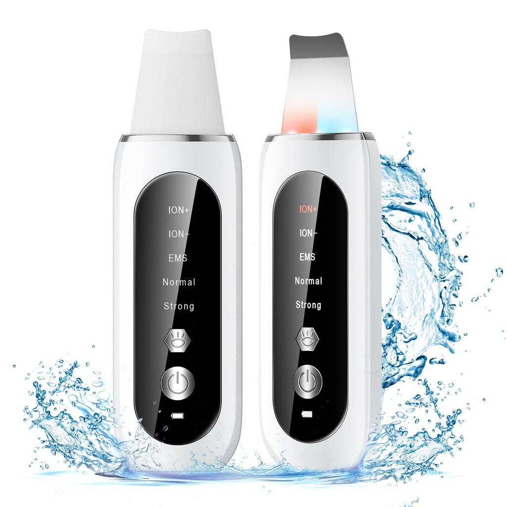 Hypast Cordless Water Peeling Device with LED LCD Lightweight Ultrasonic Compact and International Japanese Instruction Perfect for Baby Gifts and Day