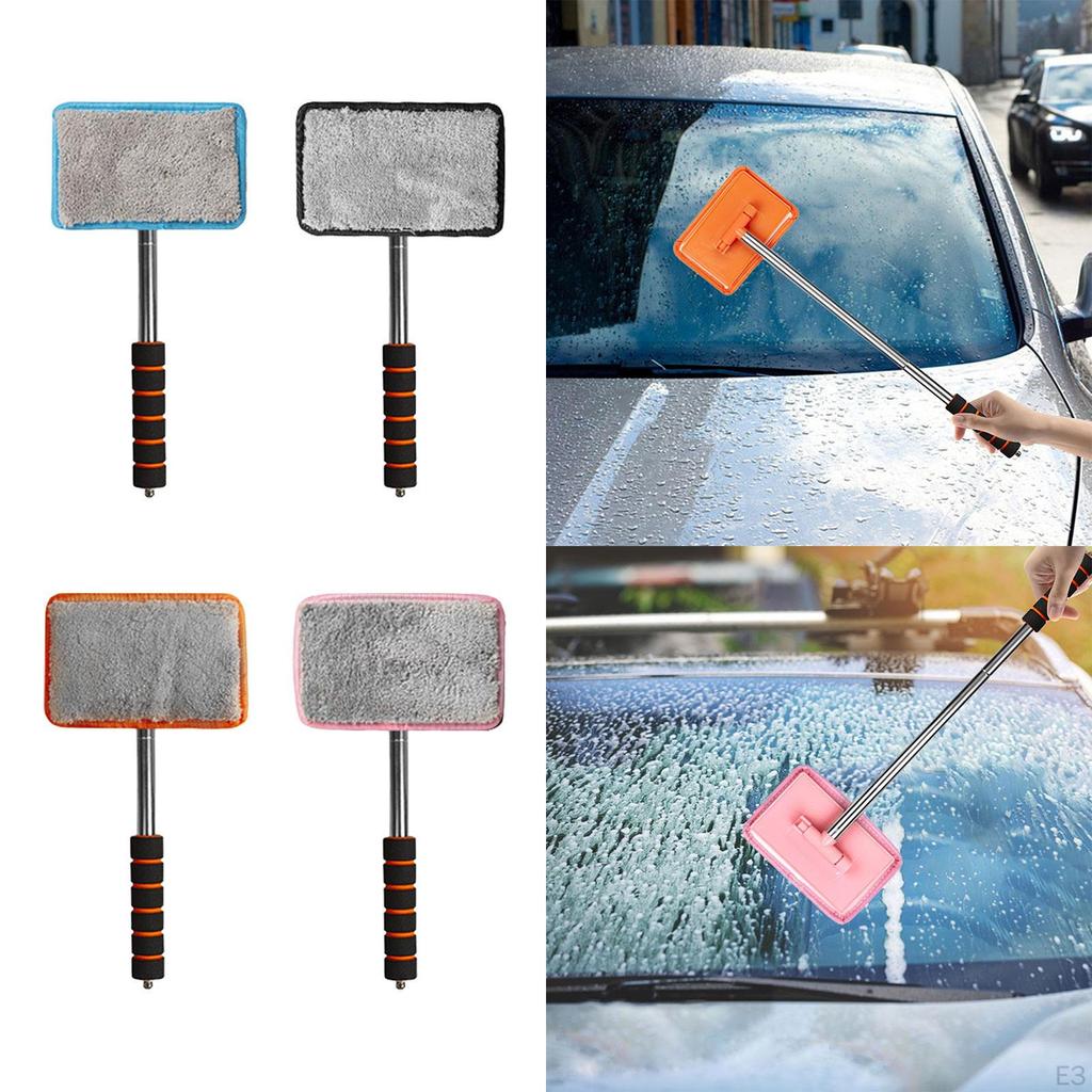 Car Wash Brush Windshield Cleaning Tool Adjustable Universal Defogging for Home Auto Truck