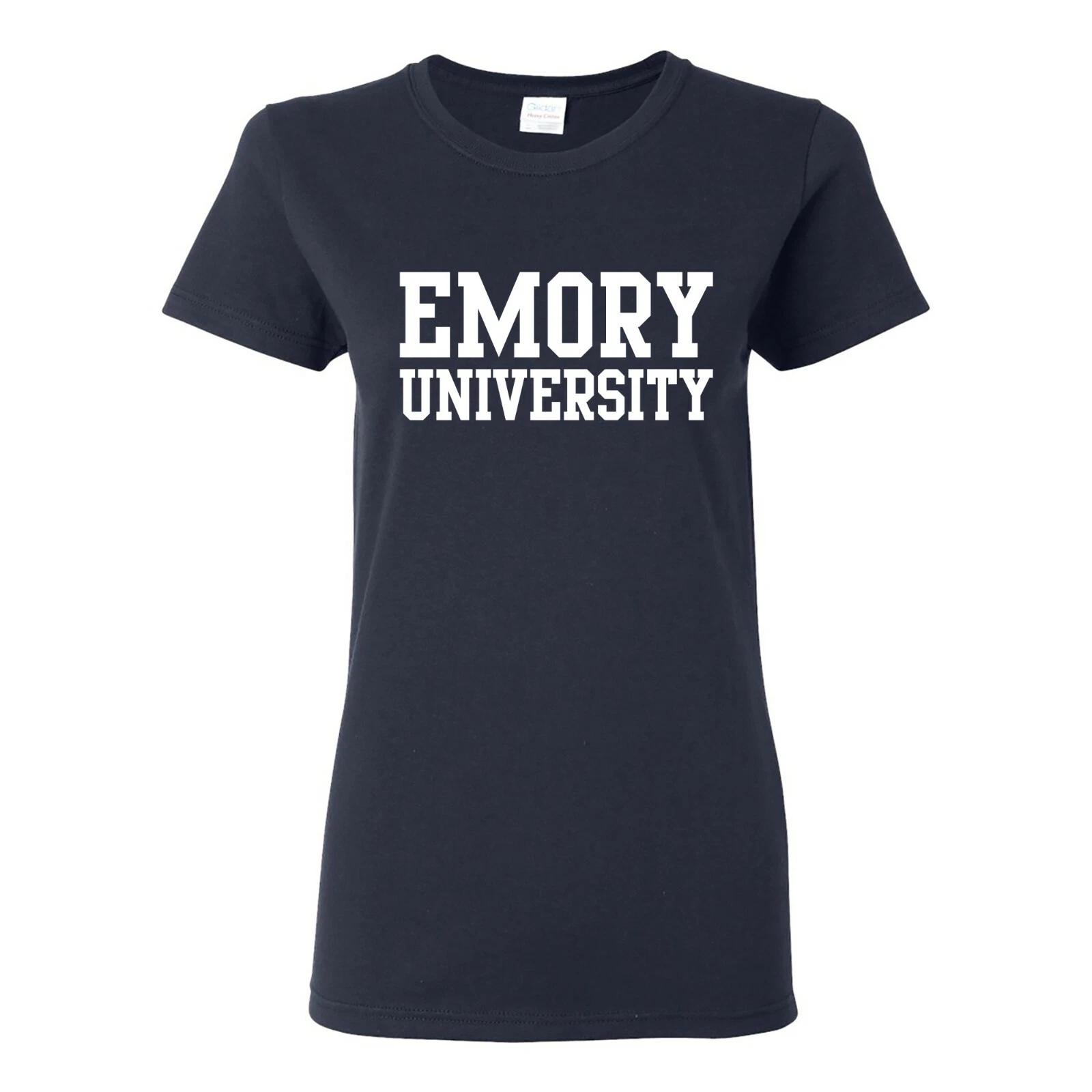 Emory Eagles Basic Block Womens Shirt - Navy 2XL