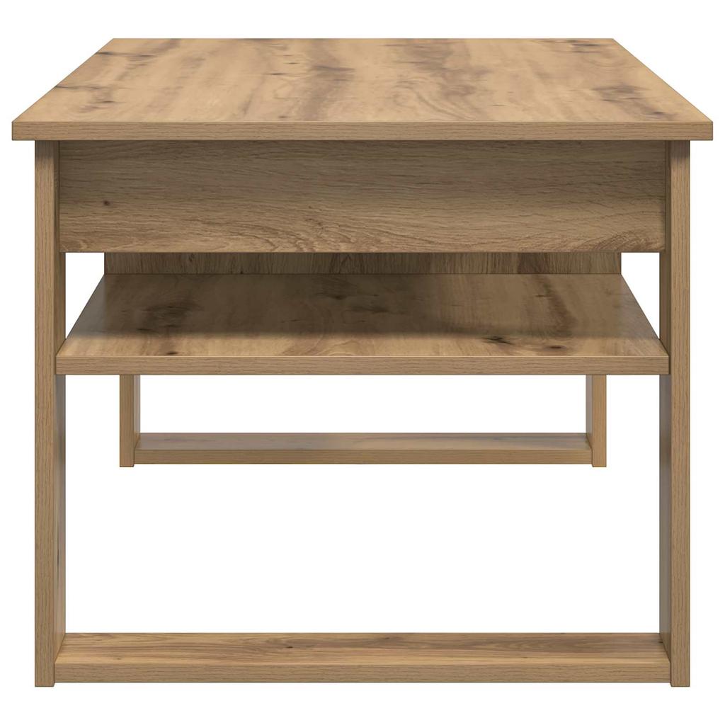 Artisan Oak Coffee Table 96 X 54 X 44 Cm Engineered Wood