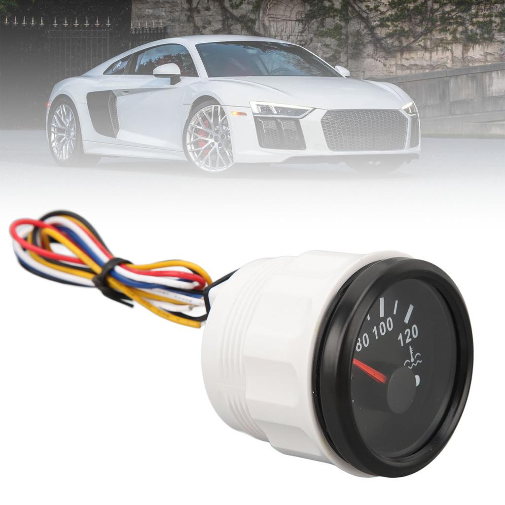 52MM Water Temperature Gauge 40 To 120 Degrees C  9 To 32V Pointer Water Temperature Meter with Backlight For RVs Yachts Fishing Boats