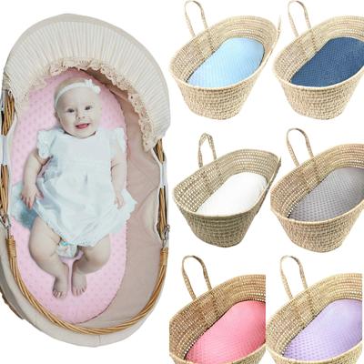 Cesta Moisés para bebé, cama de burbujas súper suave, almohadillas para el cuidado de la cuna, sábana ajustable