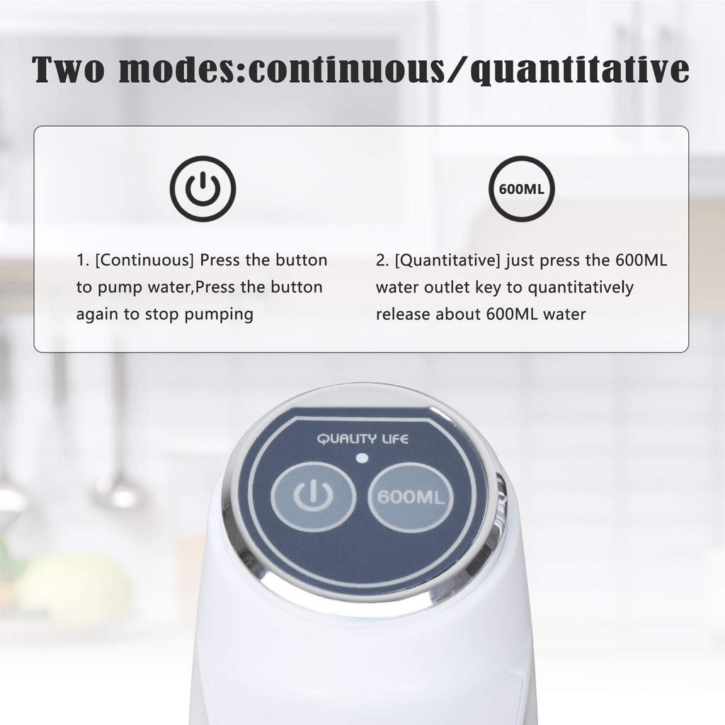Portable USB Charging Water Pump Drinker 2 modes Eco-boo Portable Bottle Water Dispenser For Home Office Camping
