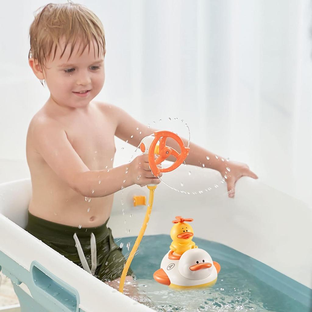 Bath Toy Duck Sprinkler Bath Toy Electric Sprinkler Toy Children Floating Bath Toy Baby Bath Toy for Girls Boys Children 3 4 5 Years Old