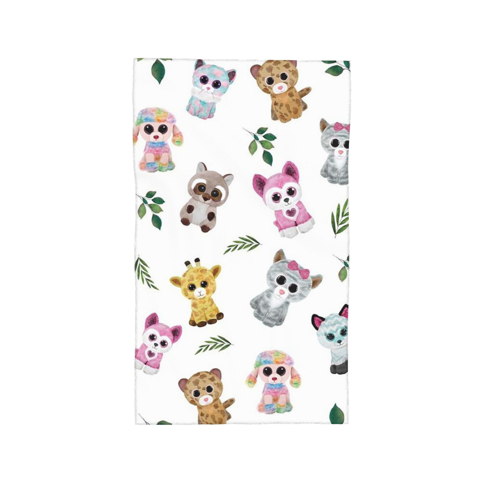 

Beanie Boo Soft Face Towel Quick Dry Pool Bath Cotton Towels Absorbent W40*H60(CM)