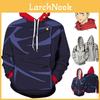 Stilvolle Jujutsu Kaisen Hoodies für Herren mit lebhaftem 3D-Druckdesign