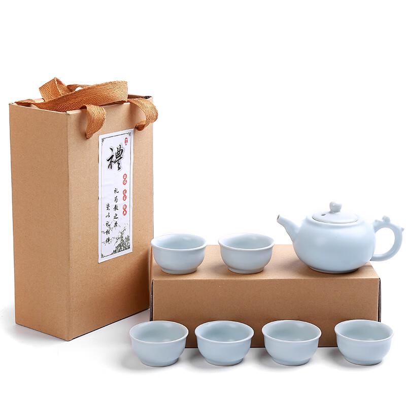 

Ru Kiln Celadon Ceramic Gongfu Tea Set