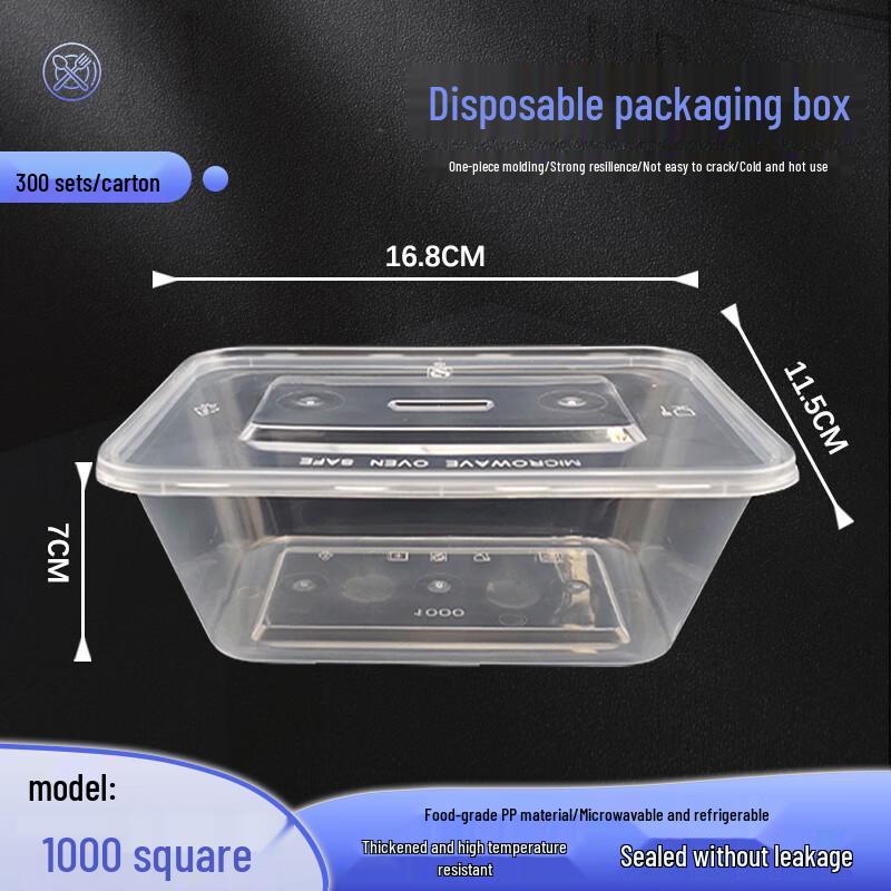 Webor Disposable Rectangular Food Containers