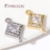 Trendy 18K Gold Plated Zircon Crystal Pendant Charms Connector For Jewelry Making DIY Earrings/Necklace/Bracelets Accessories