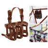 Leather Bicycles Beer Carrier Holds 6 Bottles Lightweight Beer Bottle Carrier with Handle Gifts for Beer Lovers